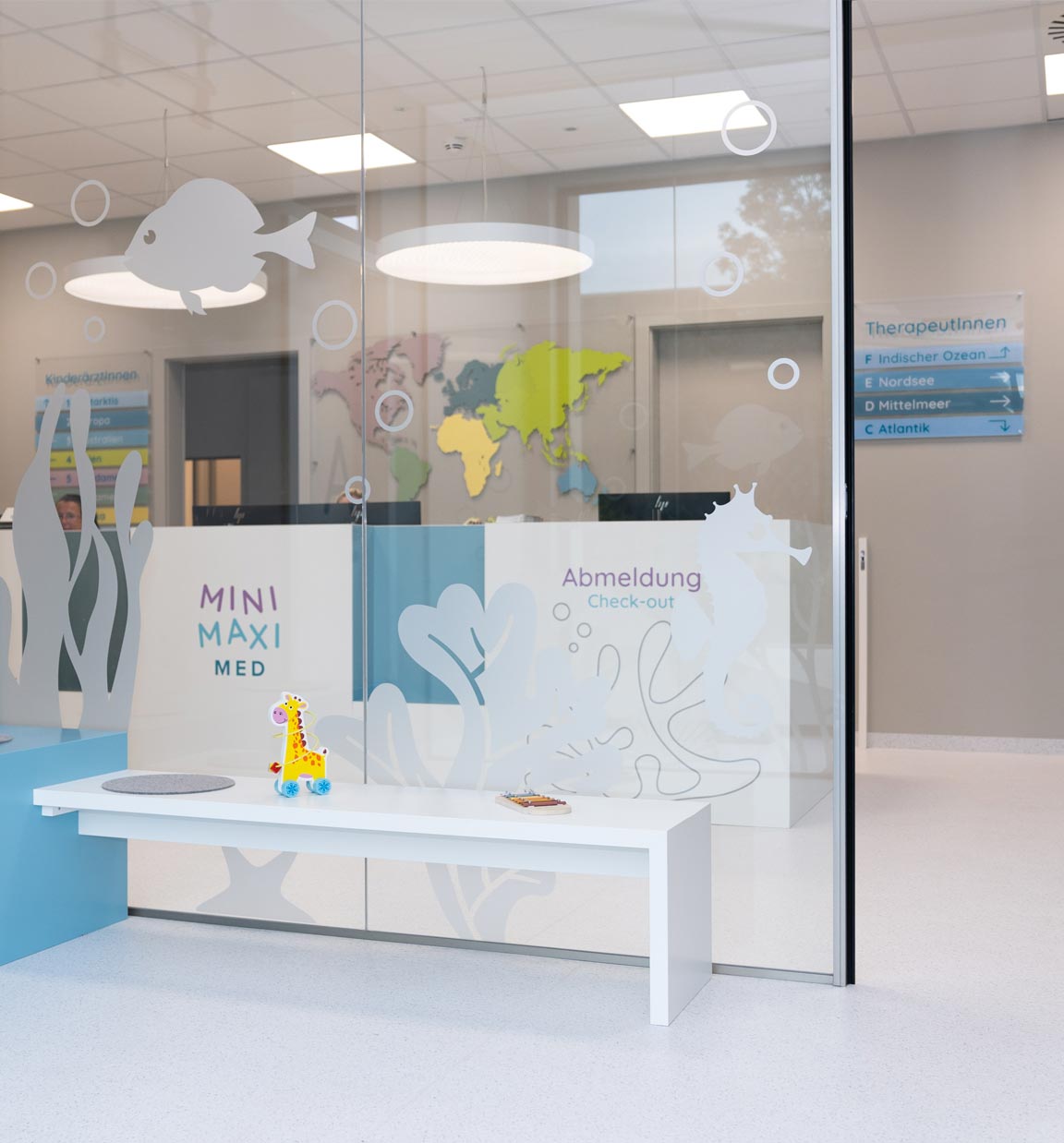 Therapie Eingang für Kinder-Physiotherapie